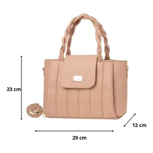 Bolsa de Maquillaje para Mujer Fana Kaira, Tamaño Mediano, Asa Trenzada, Almacenamiento de Cosméticos, Estilo Elegante, Microfibra, Cuero Sintético - Product Image 4