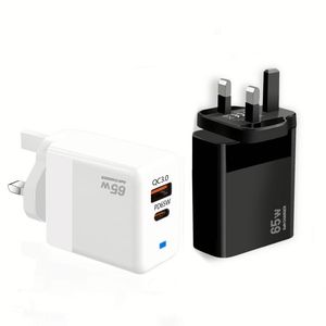 65W USB C Charger PD Type C อะแดปเตอร์ชาร์จเร็วติดผนังสำหรับโทรศัพท์14 13 xiaomi/ สำหรับ samsung/macbook Charge3.0เร็วพร้อมไฟ LED - Product Image 1