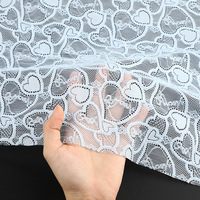 Vente en gros d'usine, tissu en dentelle éco-responsable et tendance, 90% nylon, 10% élasthanne, largeur 150 cm, tissu en dentelle élastique pour robes