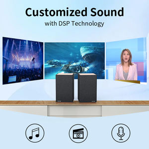 Enceinte bibliothèque 2.0 60W RMS en tissu pour système home cinéma avec capacité DSP, modes Musique, Film, Dialogue et connexions multiples - Product Image 4