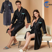 Albornoz de Verano para Mujer, Cómodo, Suave al Tacto, Tejido, Diseño Delgado y Fresco, Mangas de Estilo Simple, Toalla de Baño con Logotipo Personalizado
