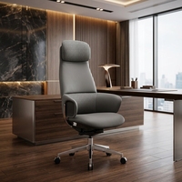 Chaises de bureau de direction en cuir véritable, ergonomiques, modernes, pivotantes, réglables, de luxe, en gros