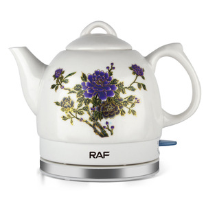Hervidor Eléctrico de Cerámica con Diseño Floral, Calentamiento Rápido, Fácil Operación, Eficiente - Product Image 1