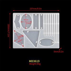 Accesorios <span class=keywords><strong>para</strong></span> horquilla clásica DM416, molde de silicona, resina epoxi, colgante de joyería, tocado, conjunto de molde <span class=keywords><strong>para</strong></span> niña - Product Image 3