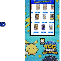 Distributeur automatique de cartes à collectionner TCG 24h/24 sans personnel, avec retour de pièces SDK, distributeur intelligent de cartes de jeu en libre-service, 32 pouces