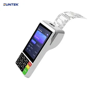 Suntek - Caja Registradora Portátil Moderna con Pago con Tarjeta de Crédito, Dispositivos POS Inteligentes con Impresora de Recibos de 58 mm - Product Image 1