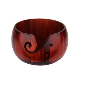 Tazón de hilo de madera maciza hecho a mano de diseño único con acabado natural, el mejor regalo para regalo de cumpleaños de madre - Product Image 3