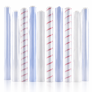 Rouleau de film PVC transparent coloré, épaisseur 0,08-5 mm, transparent, bleu clair, vert, ambre, marron, rose, rouge, violet, gris, fumé, noir pour - Product Image 3
