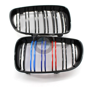 Parrilla Estilo M para BMW E81 E87, Negro Brillante, Plástico ABS, Repuesto para Parachoques Delantero, 51137166439 - Product Image 1