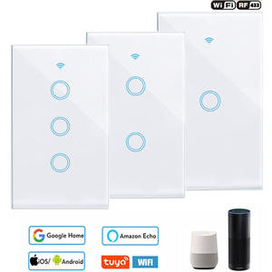 1/2/3/4gang TUYA EU WiFi <span class=keywords><strong>Smart</strong></span> Touch Switch filo neutro/nessun filo neutro richiesto interruttore a parete con Alexa Google <span class=keywords><strong>Home</strong></span> - Product Image 3