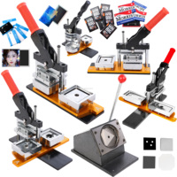 Kit de fabrication d'aimants rectangulaires manuels 53*80 mm et machine à fabriquer des boutons photo pour projets scolaires et expositions DIY