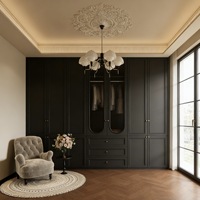 Armoire sur mesure de luxe, style provincial français, autoportante, gain de place, grande capacité, pour chambre d'appartement