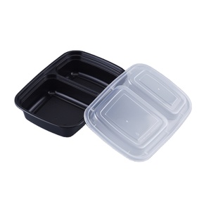 Wholesale Eco Friendly Restaurant Rectangular Food Box Plastic Takeaway Box Microwave Plastic PP Take Away Food Containers
