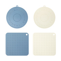 Sous-plats en silicone de qualité alimentaire résistants à la chaleur, antidérapants, ronds/carrés, 5 mm/3 mm, pour protéger les comptoirs et les tables de cuisine