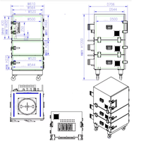 TOJOIN SS304 WIFI7 kotak uji Bed Stackable RF kotak perisai isolasi eksternal tes sinyal RF