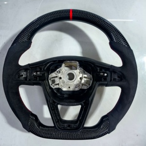 <span class=keywords><strong>Funda</strong></span> de <span class=keywords><strong>Volante</strong></span> de Cuero y Fibra de Carbono, Estilo Deportivo, con Levas de Cambio para <span class=keywords><strong>Volante</strong></span> <span class=keywords><strong>SEAT</strong></span> Alcantara - Product Image 1