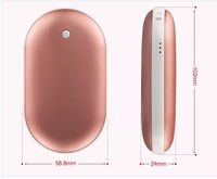 Calentador de Manos Portátil Recargable MGITEC con Banco de Energía de 5000 mAh, Entrada/Salida USB-C, Salida de 5 W