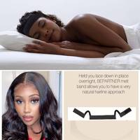Bandeaux à cheveux personnalisés avec logo, bande élastique pour perruques en dentelle avec logo