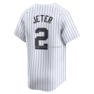 Vente en gros de maillots de <span class=keywords><strong>baseball</strong></span> américains des New York <span class=keywords><strong>Yankees</strong></span> brodés pour hommes # 99 Aaron Judge # 2 Derek Jeter # 45 Gerrit Cole Vêtements de softball - Product Image 3
