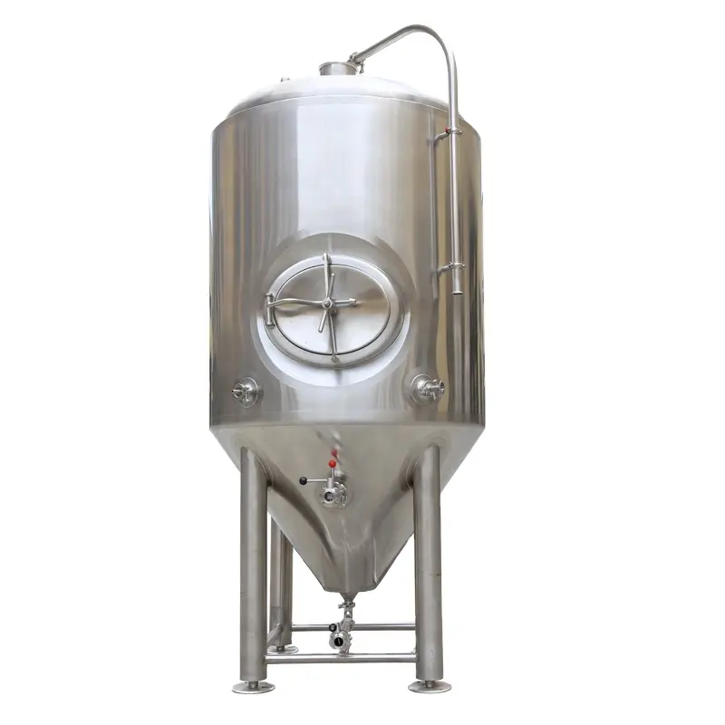 Evde bira yapma ekipmanı/gamze ceketli bira konik fermenter 10BBL fermantasyon tankı/bira unitank