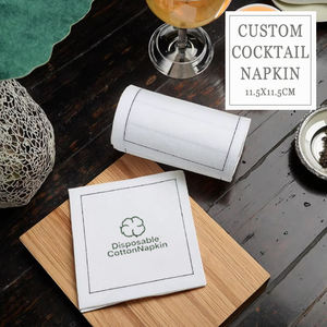Tovagliolo di cotone quadrato personalizzato <span class=keywords><strong>Decoupage</strong></span> per casa matrimonio ristorante Cocktail aereo uso usa e getta riutilizzabile modello stampato - Product Image 1