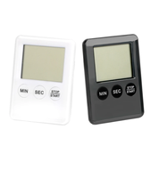 Réveil carré grand écran numérique LCD avec aimant compte à rebours compte à rebours mince simple mode cuisine minuterie de cuisson