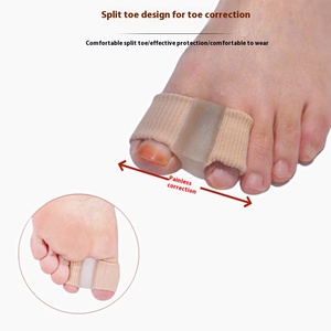 Orthèse à double trou Séparateur d'orteils en fibre <span class=keywords><strong>souple</strong></span> Hommes Femmes Correction des gros os du pied Chevauchement Valgus <span class=keywords><strong>Pouce</strong></span> - Product Image 3