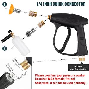 Súng phun rửa xe áp lực cao, bình tạo bọt, vòi phun tuyết có thể điều chỉnh với đầu phun cho việc rửa xe tại nhà - Product Image 3