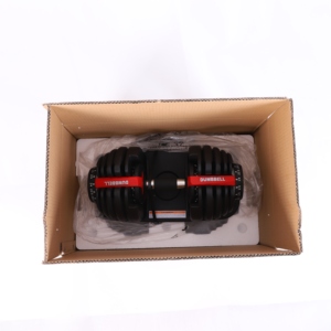 Manubrio Regolabile da 24kg (52.5lb) con Selezione Peso Rapida, Attrezzatura per <span class=keywords><strong>Palestra</strong></span> Domestica, Bodybuilding, Allenamento di Forza, Fitness, Rosso - Product Image 6