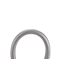 Tuyau de plomberie F1/2*M1/2, tuyau tressé en métal haute pression, tuyau flexible en acier inoxydable 304