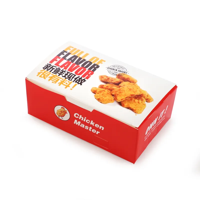 275 Buah Per Karton Kotak Makanan Bawa Masuk Kentang Goreng Ayam Goreng Kotak Kemasan Makanan Kertas Karton