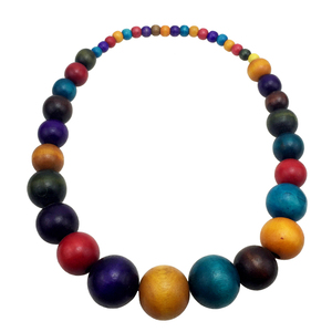 Moda <span class=keywords><strong>Perline</strong></span> <span class=keywords><strong>Colorate</strong></span> Chokers Collana Dei Monili Africano Dichiarazione di Collane di <span class=keywords><strong>Perline</strong></span> di Legno Collana Lunga Delle Donne - Product Image 3
