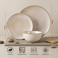 Service de table en grès EKA, assiettes pour la maison, vente en gros nordique, service de table en céramique de haute qualité, bols, prix d'usine