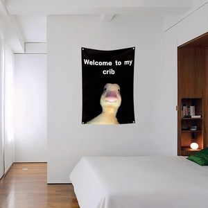 Bendera kustom promosi untuk siswa kampus untuk membuat kustomisasi ruangan yang dipersonalisasi selamat datang ke bendera tempat tidur saya - Product Image 3