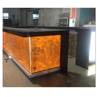 Meubles pour bar de discothèque, sur mesure, surface résistante translucide, comptoir de bar d'hôtel, de restaurant, 1 pièce