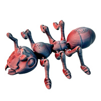 Fourmi réaliste imprimée en 3D, figurine d'insecte articulée et poseable, ornement de bureau tendance, cadeau, produit transfrontalier le plus vendu