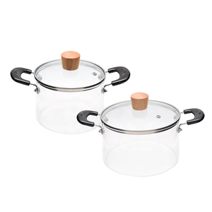 Casserole transparente épaississante de grande taille, <span class=keywords><strong>pot</strong></span> de cuisson en verre borosilicate résistant à la chaleur, Offre Spéciale - Product Image 1