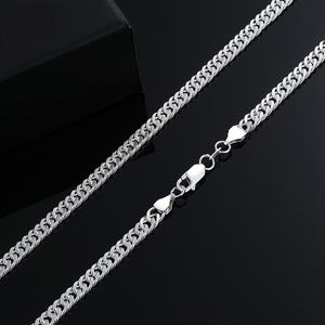 Cadena <span class=keywords><strong>de</strong></span> Plata <span class=keywords><strong>de</strong></span> Ley 925, Joyería <span class=keywords><strong>de</strong></span> 1 mm y 1,5 mm, Chapado en <span class=keywords><strong>Oro</strong></span> Rodio, Cadena Cubana <span class=keywords><strong>de</strong></span> Miami <span class=keywords><strong>para</strong></span> Hombre y <span class=keywords><strong>Mujer</strong></span> - Product Image 4