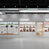 Magasin de produits JJH pour la maison intelligente personnalisé en usine Vitrine rotative pour cellulaire Appliance avec lumières LED Vitrine à affichage numérique Boutique
