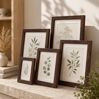Cadre photo en bois pour table, plusieurs tailles disponibles : 4*6, 5*7, 8*10, 11*14, 12*16 pouces, disponible en lot, avec passe-partout, cadre photo en bois grainé