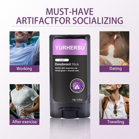 YURHERSU Déodorant Stick Anti-transpirant Vegan Naturel Bio Protection Contre la Transpiration et les Odeurs Corporelles 15g Rafraîchissant Longue Durée