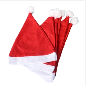 क्लासिक लघु प्लश मज़ेदार क्रिसमस टोपी वयस्क पार्टी बच्चों की सजावट के लिए - Product Image 3