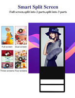 Monitor de Señalización Digital Portátil Inteligente con Pantalla Táctil de 10 Puntos y Sistema Android, Basado en la Nube, para Kioscos, Tiendas y Ascensores, de 32/43 Pulgadas