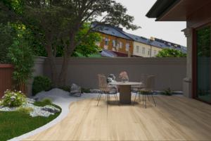 Dalles de pavage en bois grainé durables de 18 mm pour jardin et cour arrière, haute dureté, antidérapantes, carrelage extérieur facile à poser <span class=keywords><strong>sur</strong></span> l'herbe et le gravier - Product Image 6