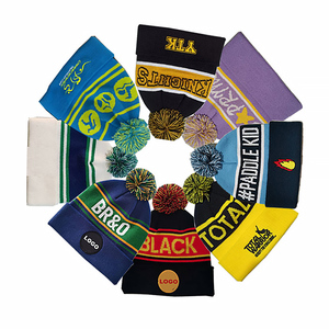 Quantité minimale de commande 10 pièces Logo personnalisé <span class=keywords><strong>femme</strong></span> concepteur <span class=keywords><strong>pompon</strong></span> Sport adulte bas quantité minimale de commande <span class=keywords><strong>pas</strong></span> <span class=keywords><strong>cher</strong></span> brodé tricoté personnalisé Bobble Beanie chapeau - Product Image 2