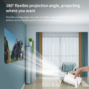 Factory Wholesale Price HY300 720P Android 12 Dual Band Wifi 120Ansi Lumens 1GB 8GB Smart Mini Home Use Projector