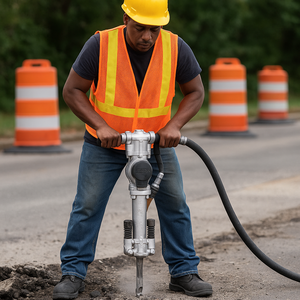 Taladro de roca neumática 26J con plataforma de perforación rotativa de motor para agujero horizontal - Product Image 1