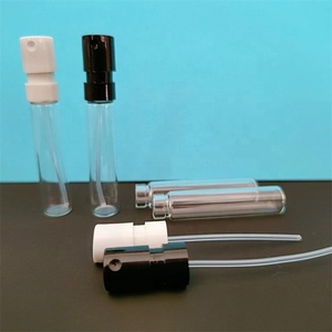 Small Portable <strong>Sample</strong> Cosmetic Packaging <strong>2ml</strong> Crimp Pump Refillable <strong>Perfume</strong> Spray Glass <strong>Bottle</strong> - Product Image 1