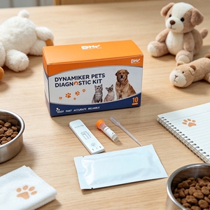 Kit de test rapide d'antigène du virus de la <span class=keywords><strong>grippe</strong></span> canine (CIV) Dynamiker Pets Veterinary Respiratory pour le diagnostic de la <span class=keywords><strong>grippe</strong></span> canine chez le chien, cassette de diagnostic, 5-10 minutes - Product Image 6