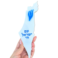 Boîtier de Mezouzah en Acrylique Effet Miroir, Forme Israélienne, en Lucite, pour Porte Juive, Décoratif, Judaica, Design Personnalisé